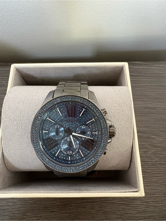 Michael Kors Wren Blue Crystal Pave Dial Women’s Watch| MK6097 main image 10